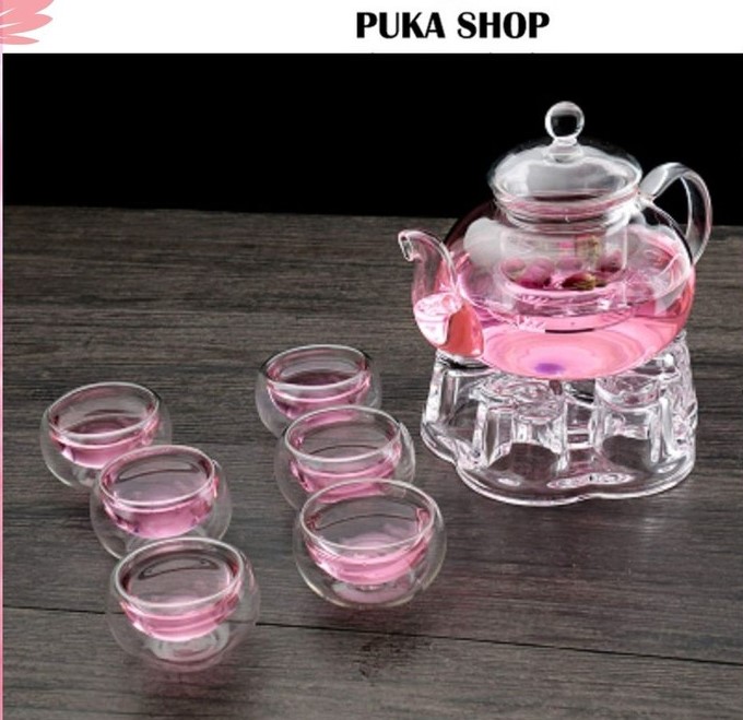 Bộ ấm pha trà thủy tinh chịu nhiệt BAT 112